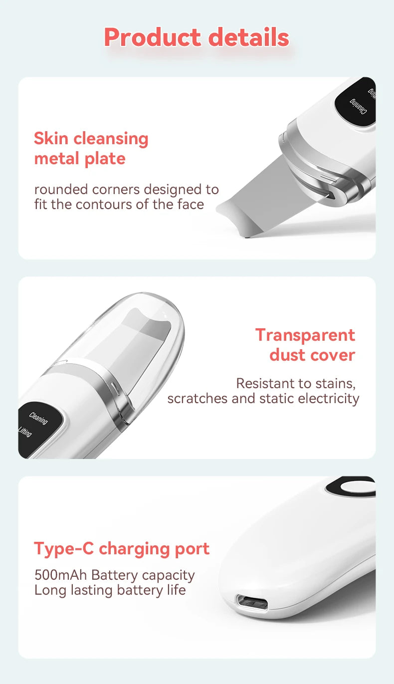Ultrasonic Skin Scrubber Face