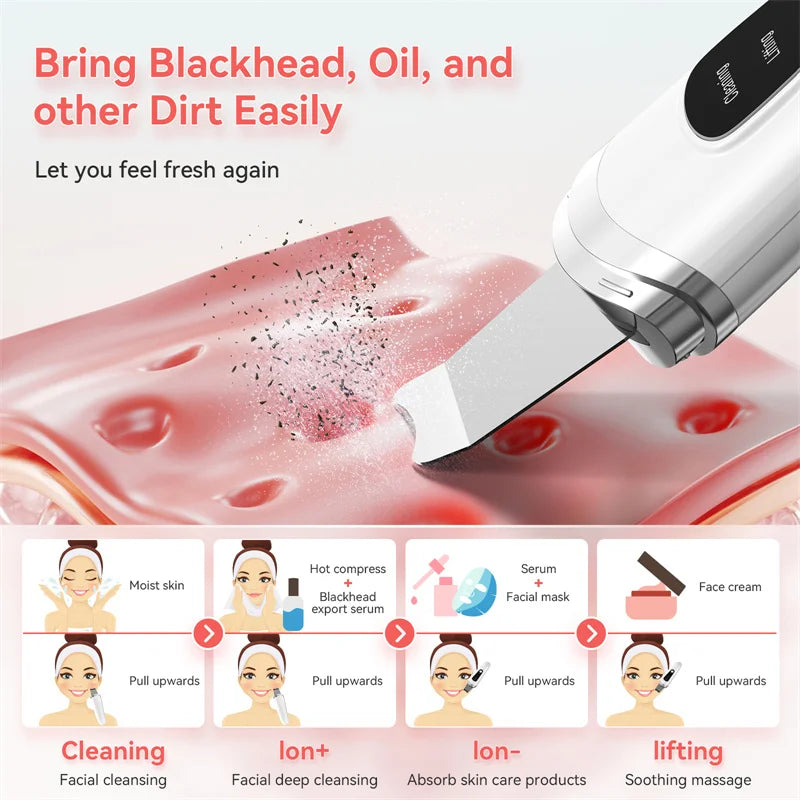 Ultrasonic Skin Scrubber Face